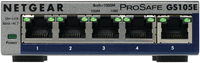 Netgear ProSafe Plus 5-Port Gigabit Desktop Switch Metal (GS105E v2) komutators