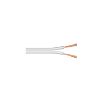 MicroConnect  Loudspeaker cable, 10m, white cable diameter 2 x 1,5 mm² CCA kabelis video, audio