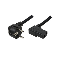 LogiLink Power Cord Schuko-C13 black 2m Barošanas kabelis