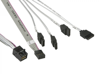 Supermicro SAS3 cross-over Cable SFF-8643 (mini SAS HD) to 4 x SATA 55cm Datora korpuss