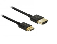 HDMI Kabel Delock Ethernet A -> mini C St/St 2.00m 3D 4K sli kabelis video, audio