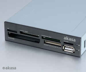 Akasa AK-ICR-07 Internal 6-Port Card Reader 3,5 - black karšu lasītājs