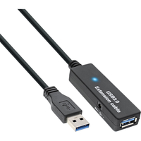 Inline 35656 USB Kabel USB 3.0 aktiv-Verlangerung Stecker A an Buchse A 15m USB kabelis