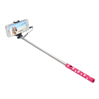 Selfie-Stick Ultron cable mini Hot Shot pink white heart aksesuārs portatīvajiem datoriem