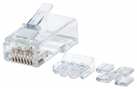 Intellinet Modular plug RJ45 8P8C Cat6A UTP for stranded wire 80 plugs in jar