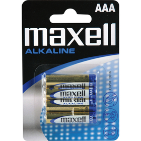 Maxell Alkaline baterijas ALK 4x AAA (R03) Baterija