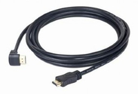 Gembird 90 degrees HDMI male-male cable with gold-plated connectors 4.5m kabelis video, audio