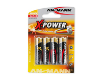 ANSMANN  Battery, 1.5V, AA, LR6 x4 Alkaline, Mignon, 4pcs/pack Baterija