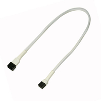 Kabel Nanoxia 3-Pin Verlangerung, 30 cm, white kabelis, vads