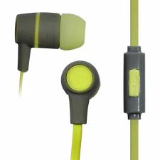VAKOSS Stereo Earphones Silicone with Microphone / Volume Control SK-214G grey