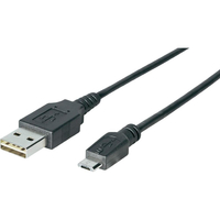 Sharkoon USB 2.0 A-B Micro black 3,0m USB kabelis