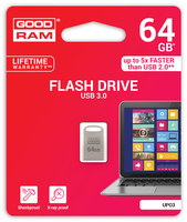 GOODRAM POINT SILVER    64GB USB3.0 USB Flash atmiņa