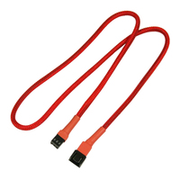 Kabel Nanoxia 3-Pin Verlangerung, 60 cm, rot kabelis, vads