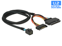 Kabel Delock SFF-8643 -> U.2 SFF-8639 + SATA 15Pin 0.75m kabelis datoram
