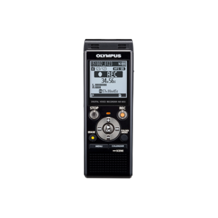 Olympus WS-853 Digital Voice Recorder with MP3 Player, 8GB internal memo, inc. Rechargeable Ni-MH Batteries and Case, Black diktafons