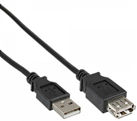 USB Verl. Delock A -> A St/Bu 0.50m sw USB kabelis