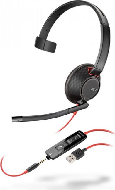 Plantronics Blackwire C5210 USB-A One-Ear austiņas