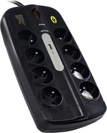 Power strip with surge protector ORVALDI ORV-8PL USB3.0 3m elektrības pagarinātājs