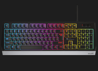 Genesis Rhod 300 RGB Gaming keyboard, RGB LED light, US, Black, Wired klaviatūra