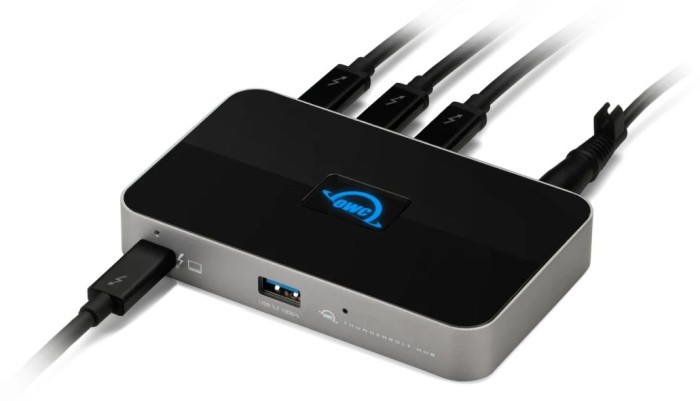 OWC Thunderbolt 4 Hub 5Port black / grey aksesuārs datorkorpusiem