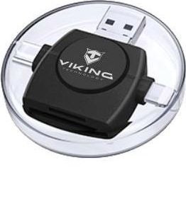 Czytnik Viking OTG USB 3.0/microUSB/USB-C/Lightning (VR4V1B) karšu lasītājs
