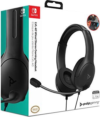 PDP LVL40 Wired Stereo Gaming Headset black austiņas