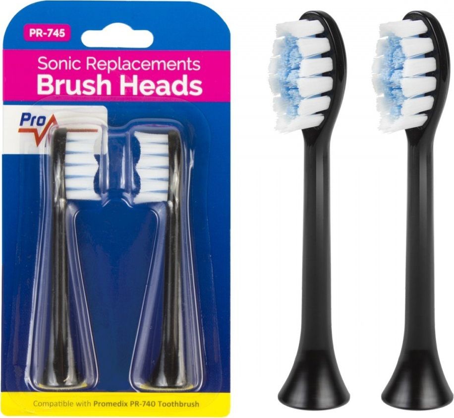 Promedix Replacement brush set PR-745 B black mutes higiēnai