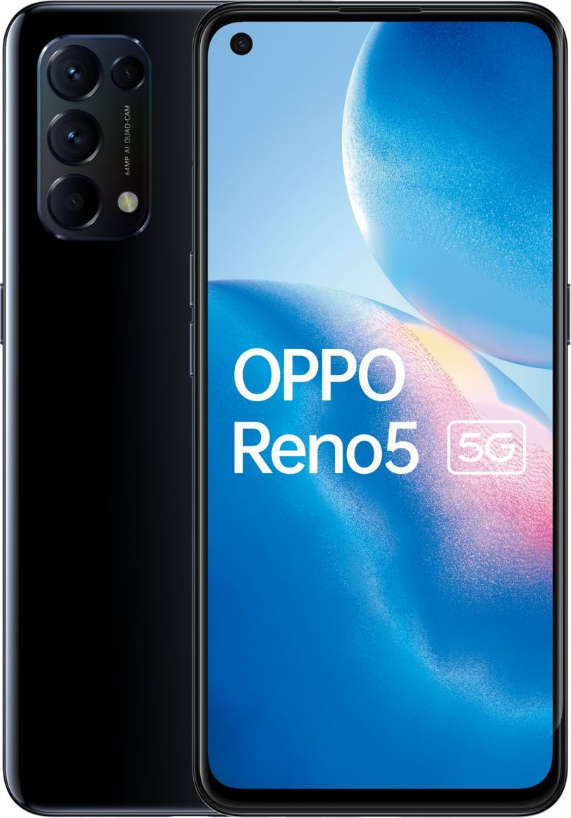 Oppo Reno5 - 6.4 - 5G 128 / 8GB DS EU black - Android Mobilais Telefons