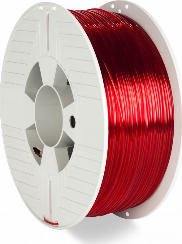 Verbatim 3D Printer Filament PET-G 1.75mm 1000g red transparent 3D printēšanas materiāls
