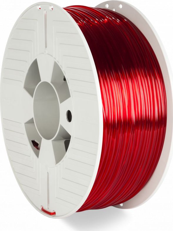 Verbatim PET-G Filament - Transparent Red - 1 kg - 2.85 mm