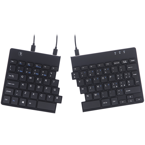 R-Go Tools R-Go Split Ergonomic Keyboard QWERTY (IT), black, wired 8719274490821 klaviatūra