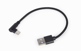 Gembird USB Type-C Male - USB Male 0.2m Black USB kabelis