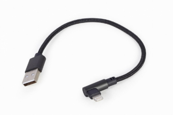 Gembird CC-USB2-AMLML-0.2M USB cable USB 2.0 USB A Micro-USB B/Lightning Black USB kabelis