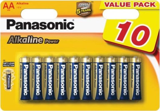 Panasonic Bateria Power AA / R6 10 szt. 00231959 (5410853042280) Baterija