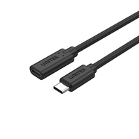 UNITEK C14086BK USB cable 0.5 m USB 3.2 Gen 2 (3.1 Gen 2) USB C Black USB kabelis