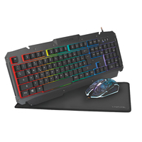 Logilink Gaming-Set, keyboard, mouse and mouspad ID0185 Keyboard and Mouse Combo, Keyboard layout German 4052792053050 klaviatūra