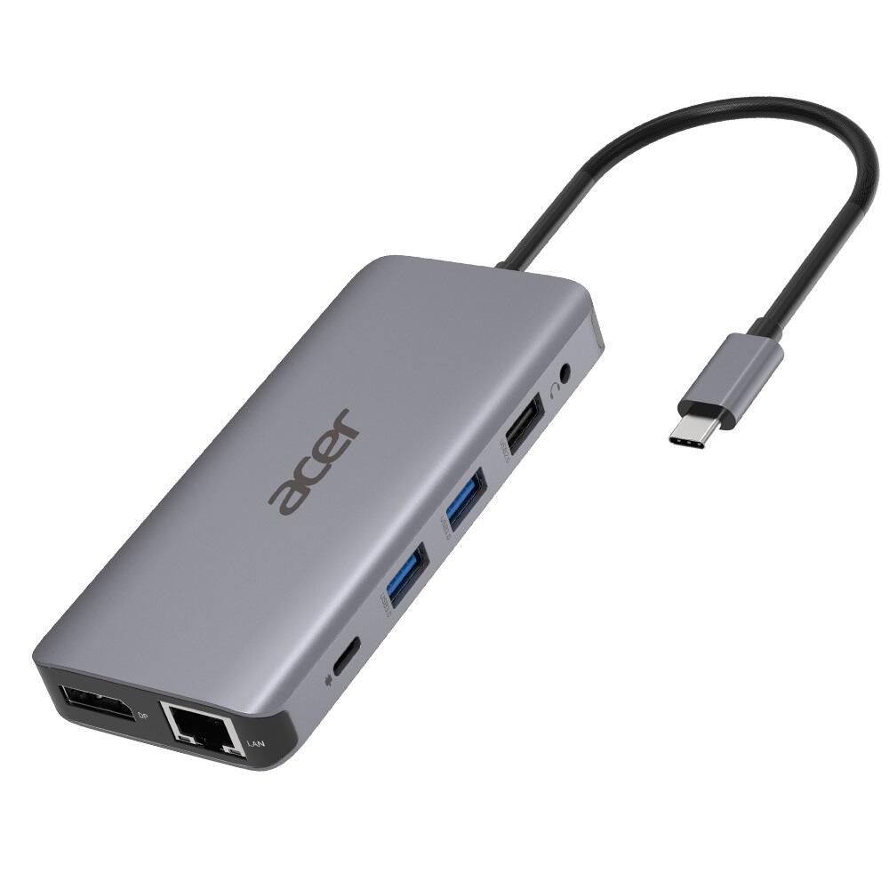 Acer 12-In-1 Type-C Adapter - docking station - USB-C - 2 x HDMI, DP - GigE dock stacijas HDD adapteri