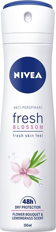 Nivea Nivea Dezodorant Fresh Blossom 48h spray damski 150ml 0183702 (5900017075365)