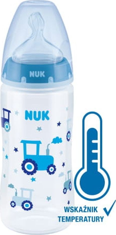 NUK First Choice Butelka ze wskaznikiem temperatury 300 ml NU741926 (4008600360070) bērnu barošanas pudelīte