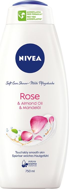 Nivea Nivea Soft Care Shower Zel pod prysznic Rose 750ml 0184016 (5900017062419)