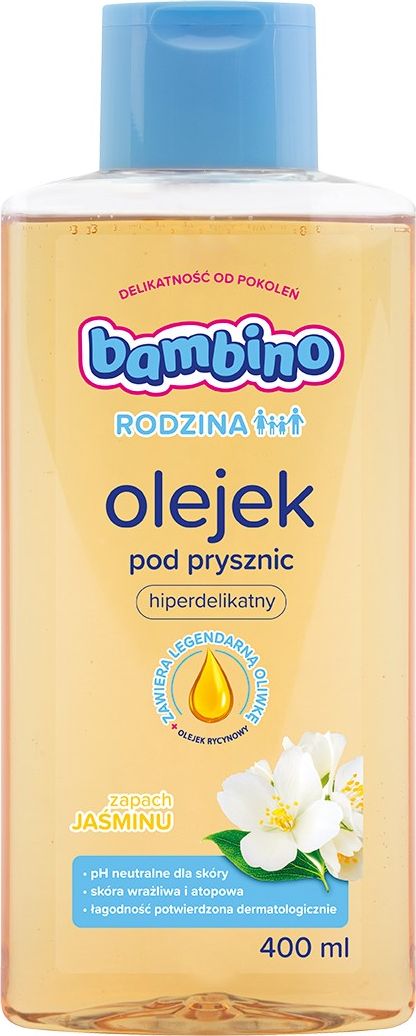 Nivea Bambino Rodzina Olejek pod prysznic hiperdelikatny - zapach Jasminu 400ml 0195842 (5900017075068)