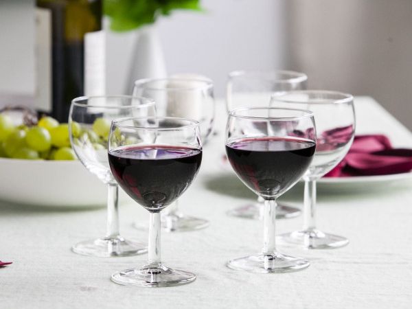 SET OF 6 GLASSES OF RED WINE 250ML