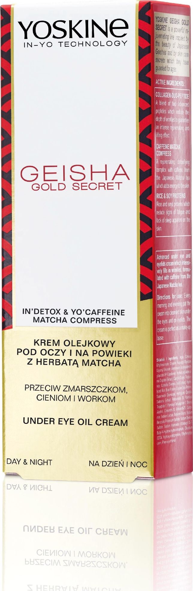 Yoskine Geisha Gold Secret Krem olejkowy pod oczy i na powieki przeciw workom i cieniom 15ml 073762 (5900525063762) ēnas