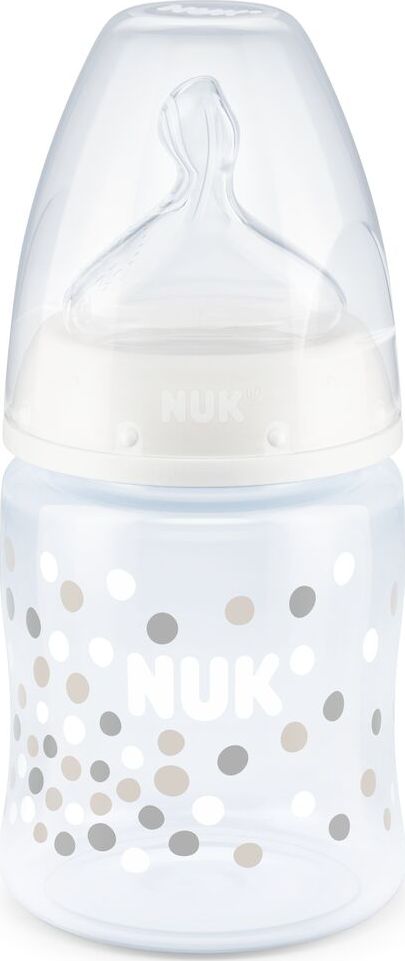 NUK NUK Butelka FC+ z wsk. temp. 150ml 0-6 M biala NU743875 (4008600360032) bērnu barošanas pudelīte