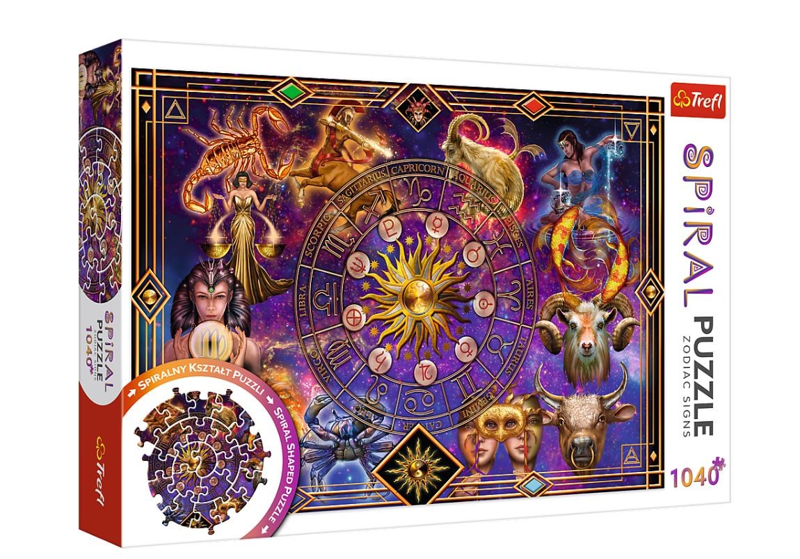 Spiral Puzzle Zodiac Signs puzle, puzzle