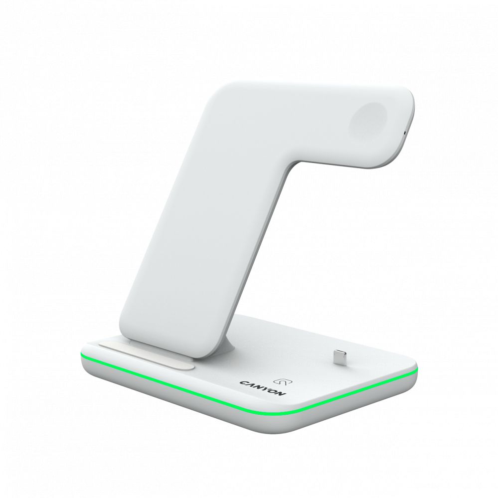 Canyon  Wireless Charging Station WS-302 White iekārtas lādētājs