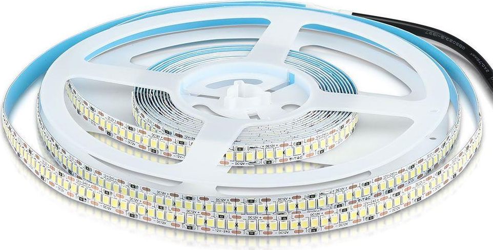 Tasma LED V-TAC Tasma LED SMD2835 18W/M 240LED/M 4500K IP20 2165 /5m/ 2165 (3800157610124) Ziemassvētku lampiņas