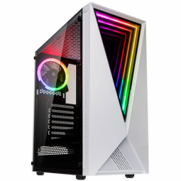 Kolink VOID WHITE computer case Midi Tower Black, White Datora korpuss