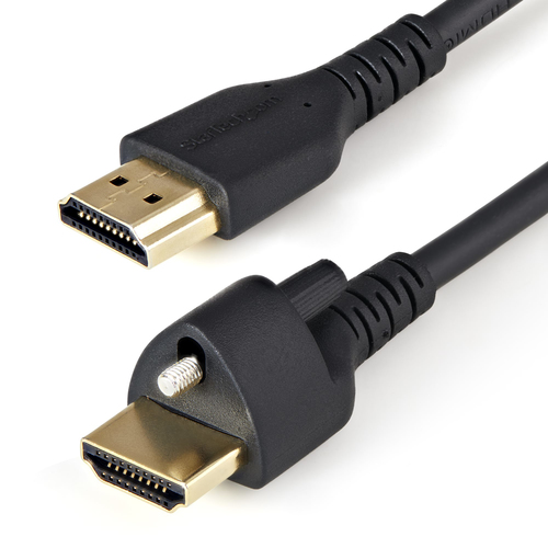 2m High Speed HDMI Kabel - 4K 60Hz HDR - HDMI-2.0-Monitorkabel mit Verriegelu... adapteris