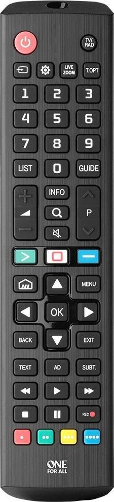 One for All LG 2.0 Replacement Remote Control URC4911 pults